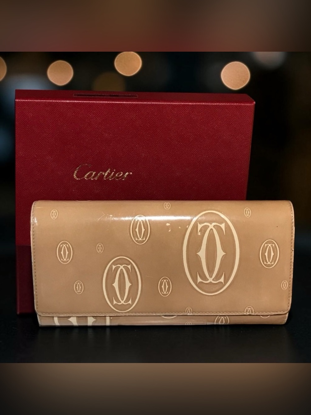 Cartier Happy Birthday Edition Continental Wallet with Cartier Box!